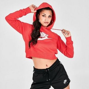 Nike | Tops | Womens Nike Sportswear Essential Cropped Hoodie | Poshmark